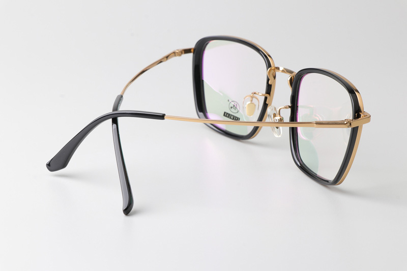 TCS3091 Eyeglasses Black Gold