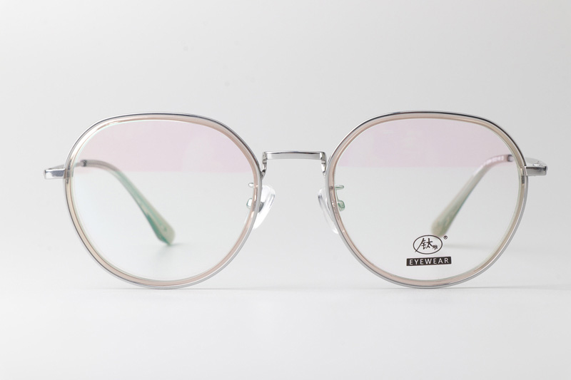 TCS3094 Eyeglasses Transparent Brown Silver