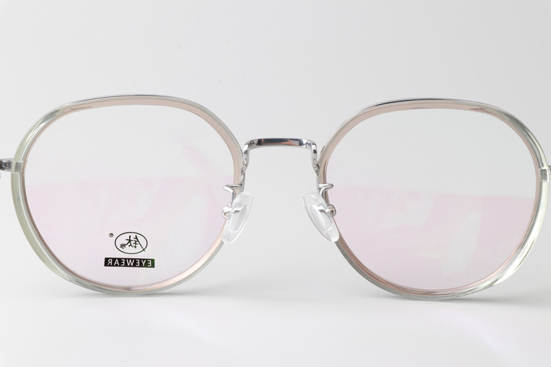 TCS3094 Eyeglasses Transparent Brown Silver