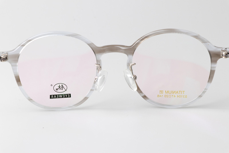 TCS3104 Eyeglasses Clear Brown