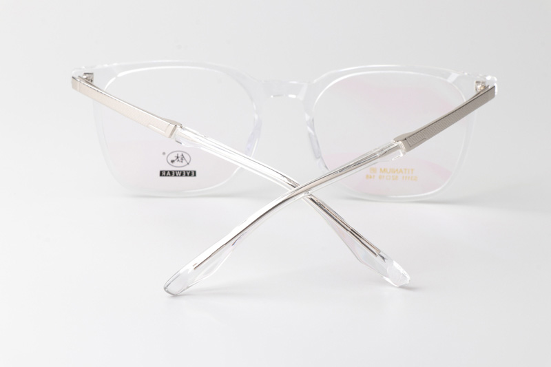 TCS3111 Eyeglasses Clear Silver