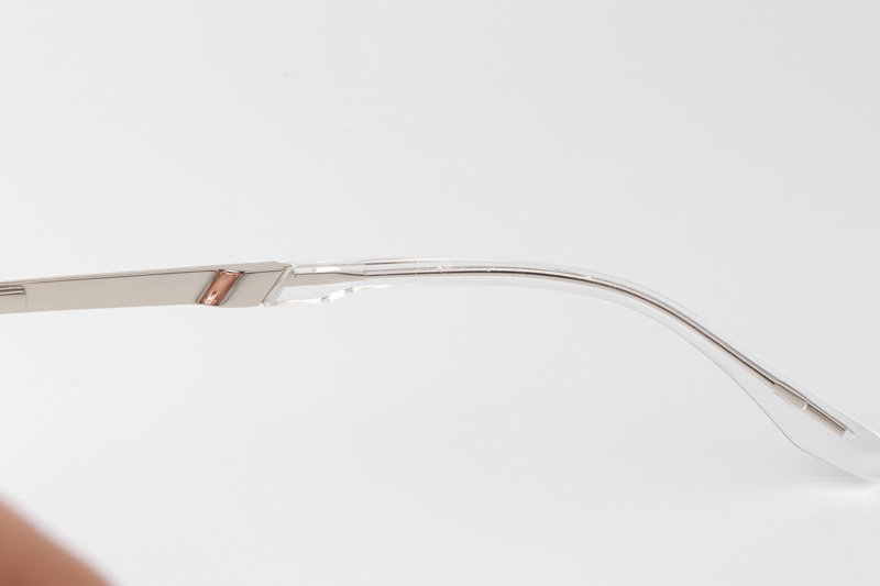 TCS3111 Eyeglasses Clear Silver