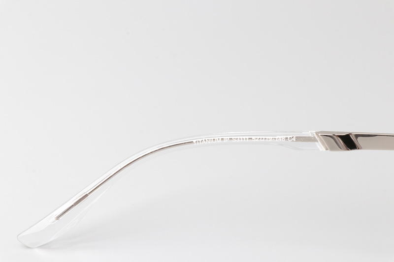 TCS3111 Eyeglasses Clear Silver