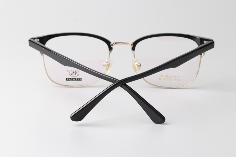 TCS3114 Eyeglasses Black Gold