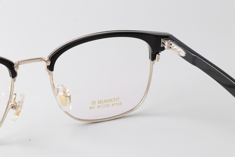 TCS3114 Eyeglasses Black Gold