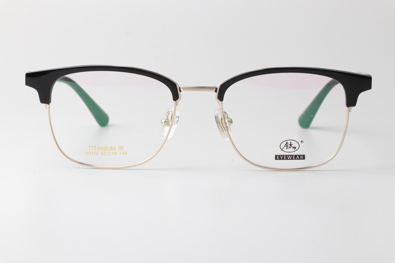 TCS3114 Eyeglasses Black Gold