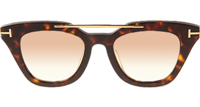 TF0575 Sunglasses In Tortoise Gradient Brown