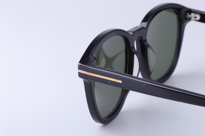 TF0752 Sunglasses Black Green