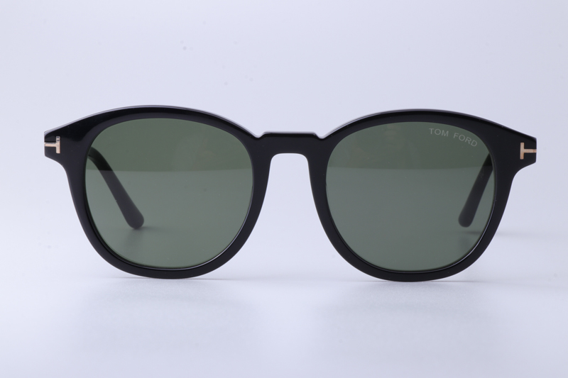 TF0752 Sunglasses Black Green