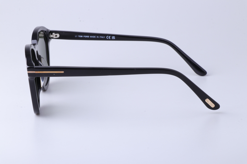 TF0752 Sunglasses Black Green