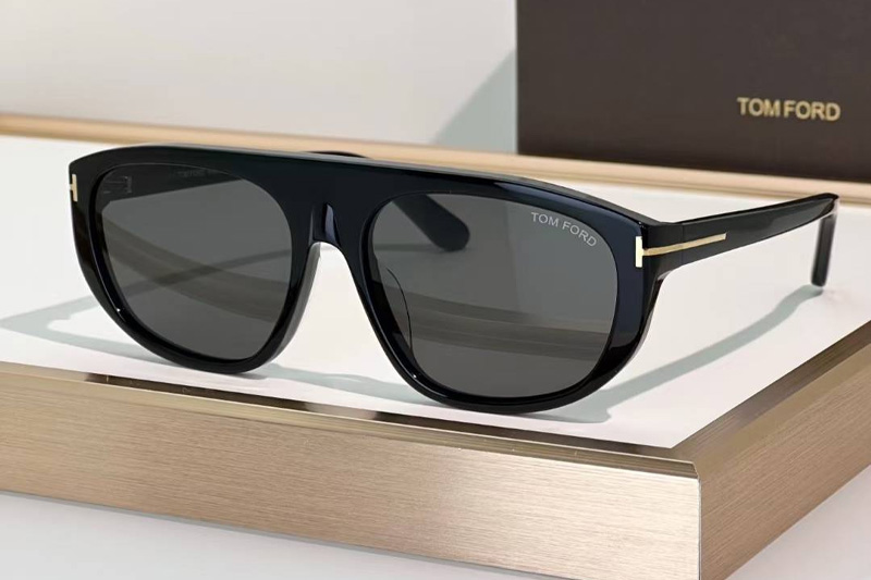 TF1002 Sunglasses Black Gray