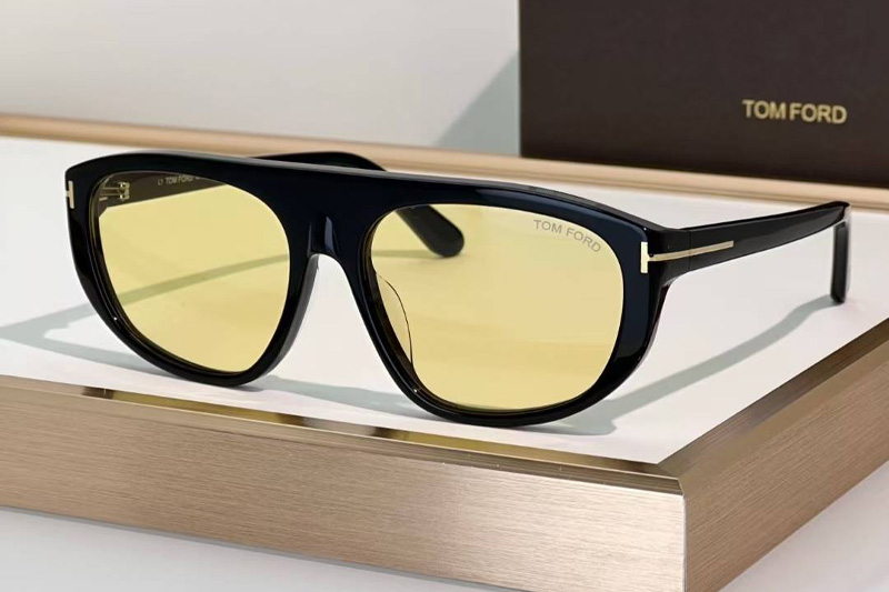 TF1002 Sunglasses Black Yellow