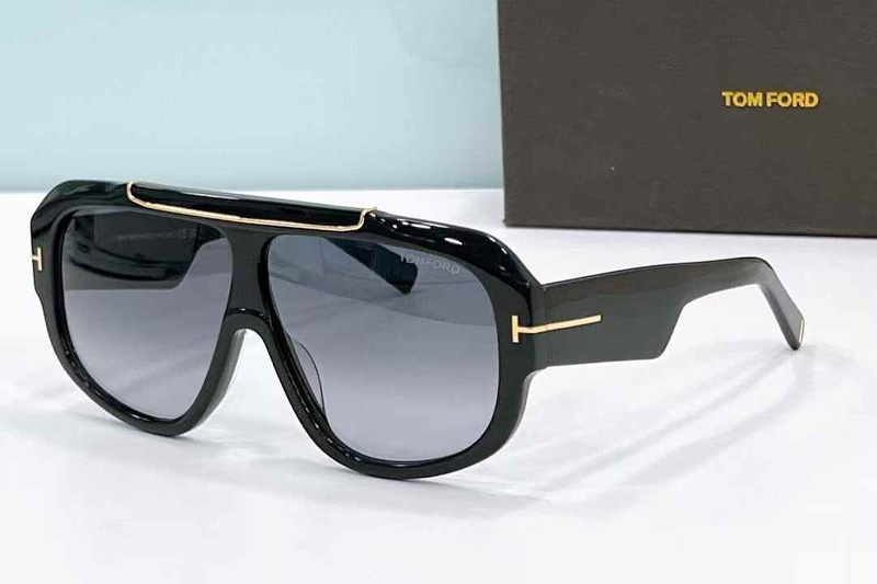 TF1093 Sunglasses Black Gradient Gray