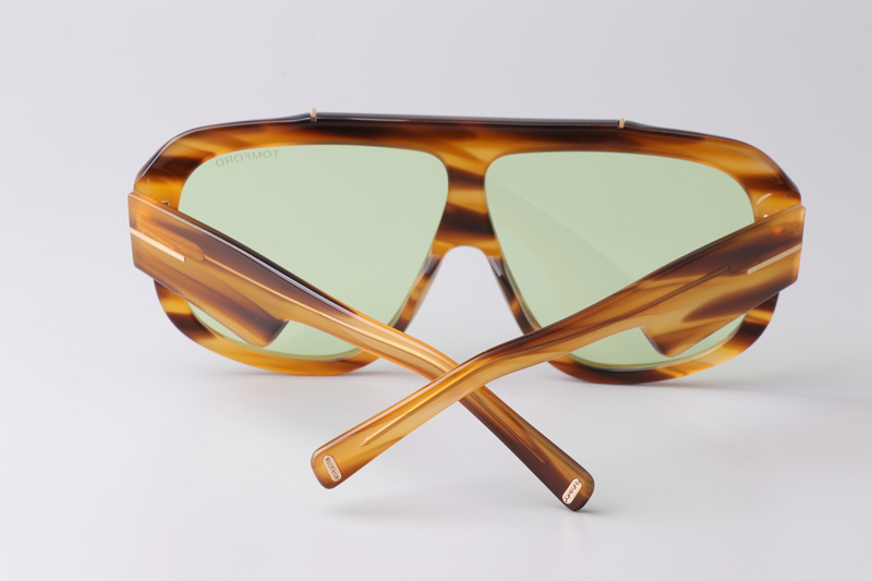 TF1093 Sunglasses Light Tortoise Green