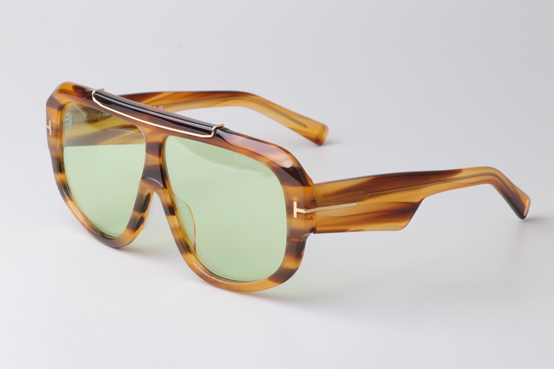 TF1093 Sunglasses Light Tortoise Green