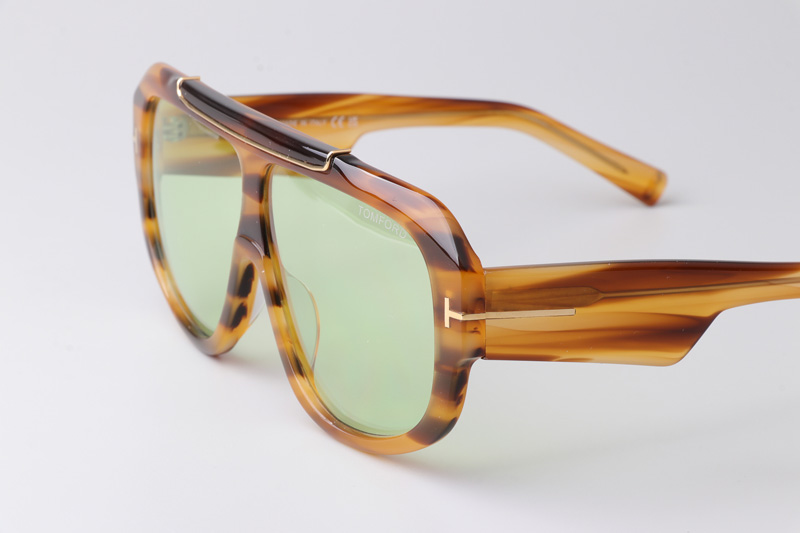 TF1093 Sunglasses Light Tortoise Green