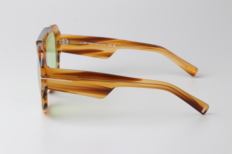 TF1093 Sunglasses Light Tortoise Green