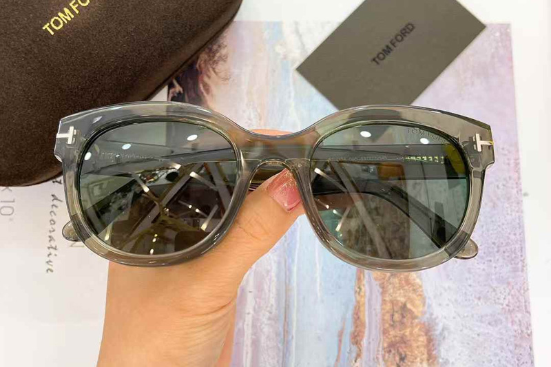 TF1114 Sunglasses Clear Green Green