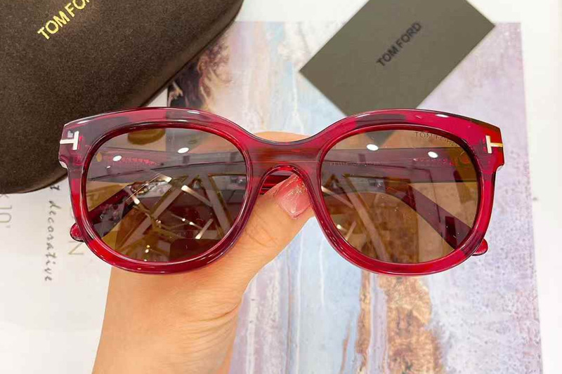 TF1114 Sunglasses Red Brown