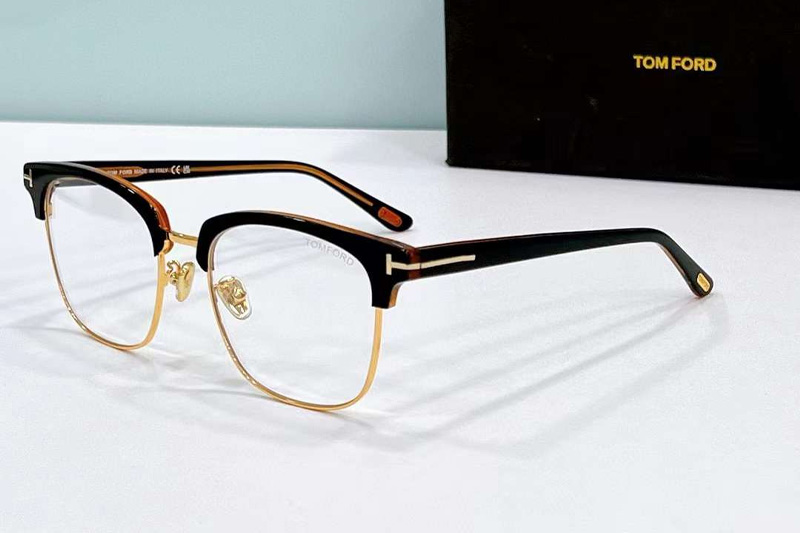 TF1139K Eyeglasses Black Brown Gold