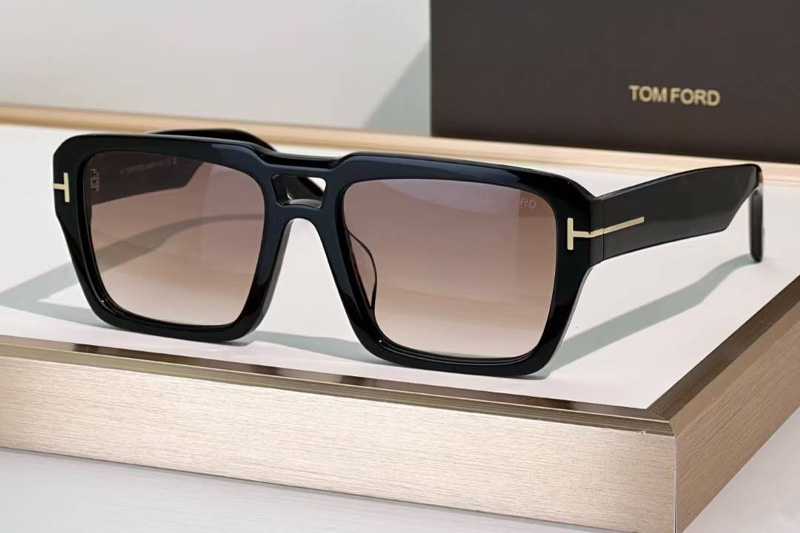 TF1153 Sunglasses Black Gradient Brown