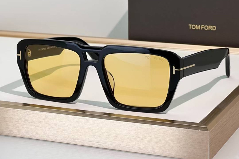 TF1153 Sunglasses Black Yellow