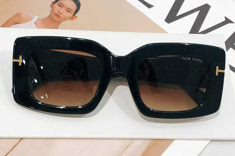 TF1188-K Sunglasses Black Gradient Brown