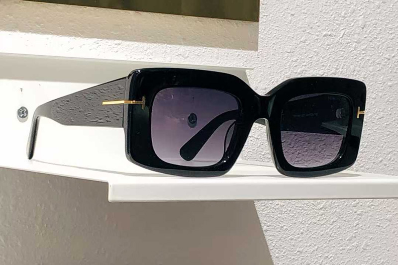 TF1188-K Sunglasses Black Gradient Gray