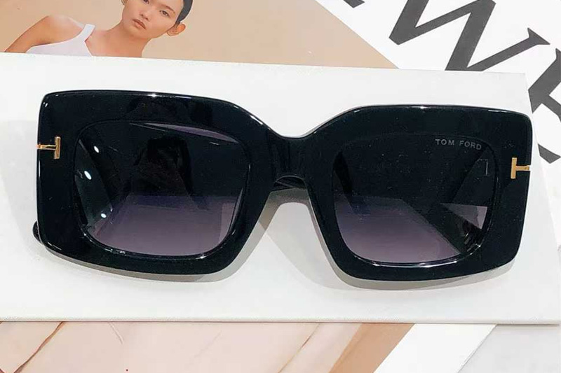TF1188-K Sunglasses Black Gradient Gray