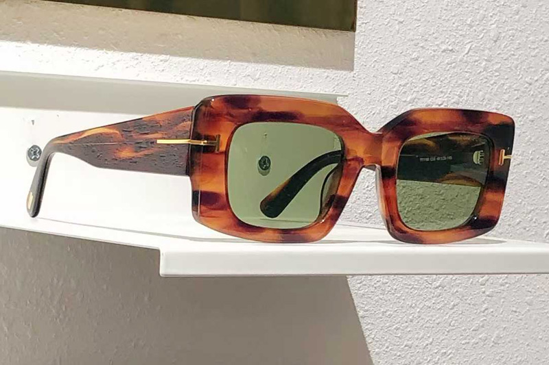 TF1188-K Sunglasses Light Tortoise Green