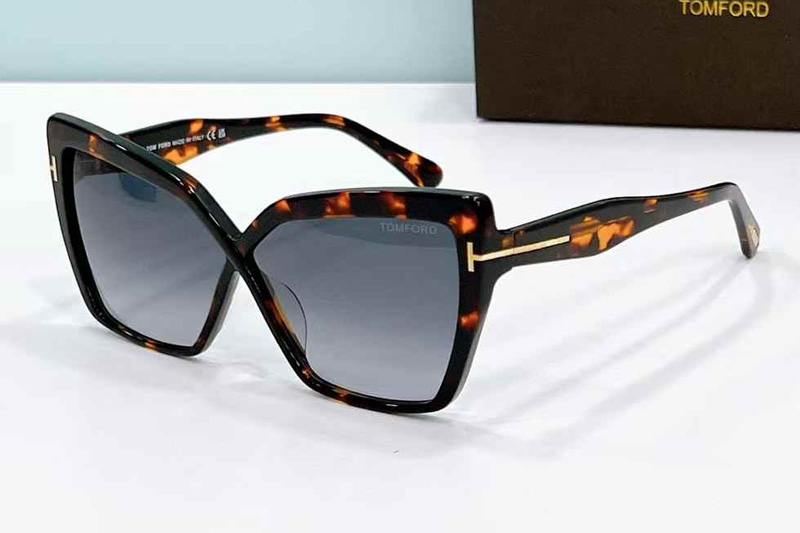 TF1195 Sunglasses Tortoise Gradient Gray