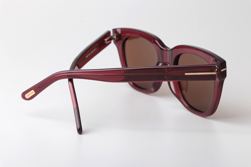 TF237 Sunglasses Red Brown