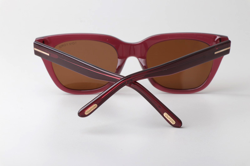 TF237 Sunglasses Red Brown