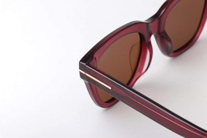 TF237 Sunglasses Red Brown