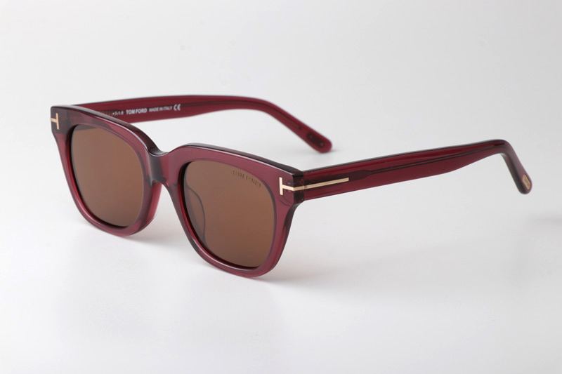 TF237 Sunglasses Red Brown