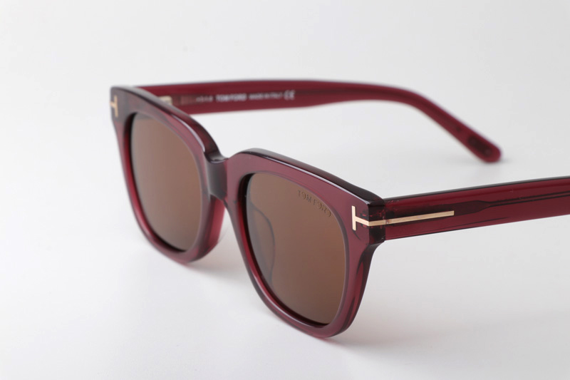 TF237 Sunglasses Red Brown