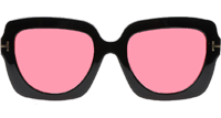 TF610F Sunglasses In Black Pink