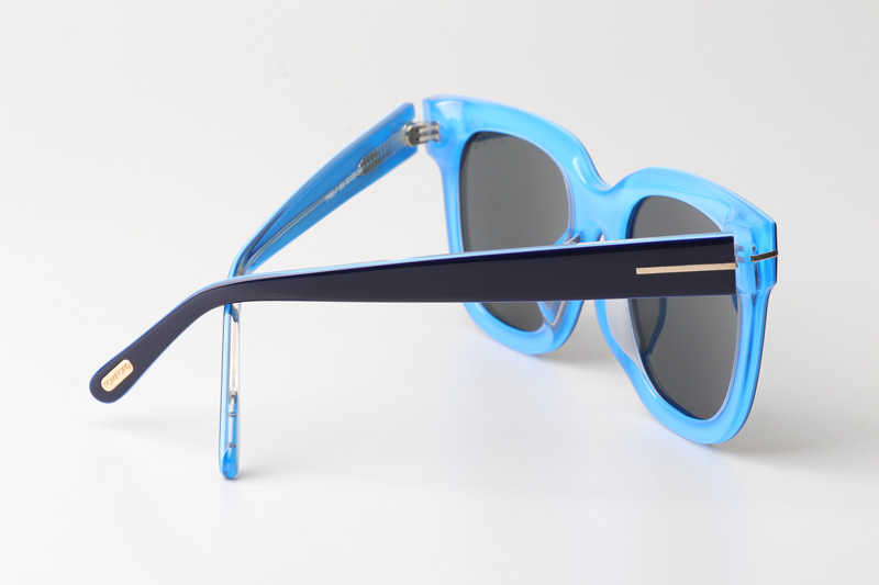 TF690F Sunglasses Blue Gray