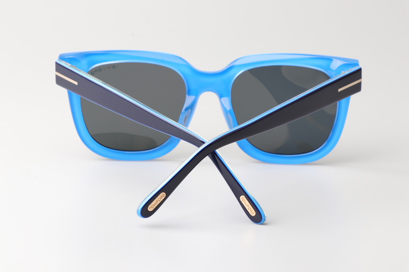 TF690F Sunglasses Blue Gray