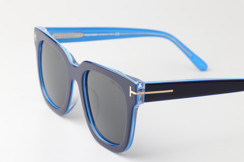 TF690F Sunglasses Blue Gray