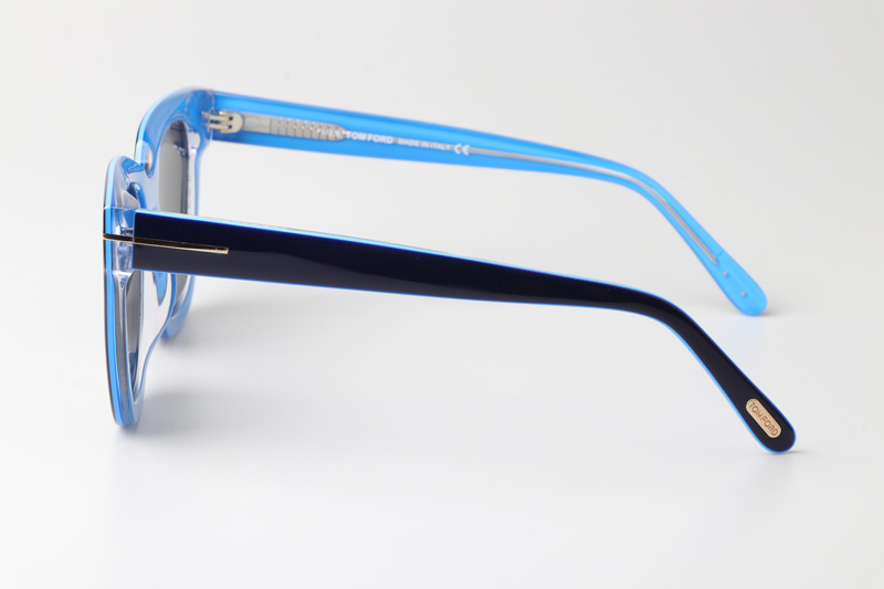 TF690F Sunglasses Blue Gray