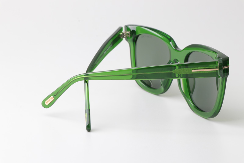 TF690F Sunglasses Green Gray