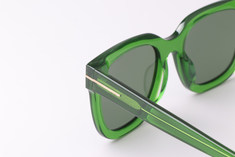 TF690F Sunglasses Green Gray