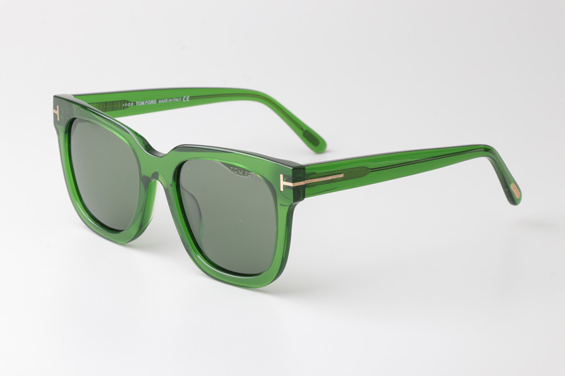 TF690F Sunglasses Green Gray