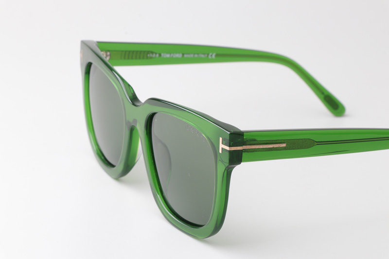 TF690F Sunglasses Green Gray