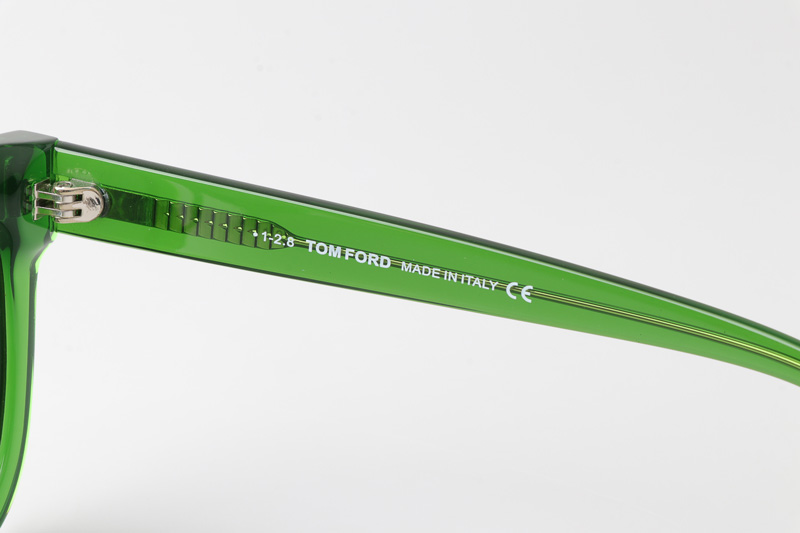 TF690F Sunglasses Green Gray
