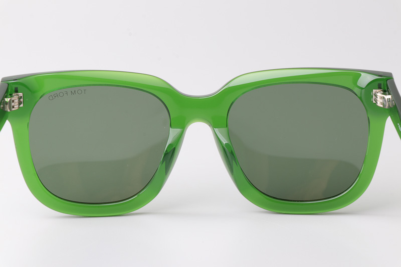TF690F Sunglasses Green Gray
