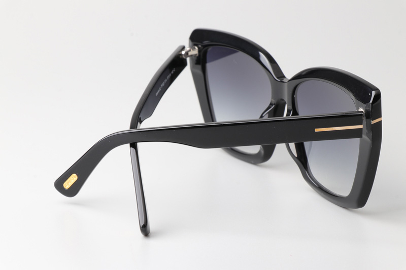 TF920 Scarlet Sunglasses Black Gradient Gray