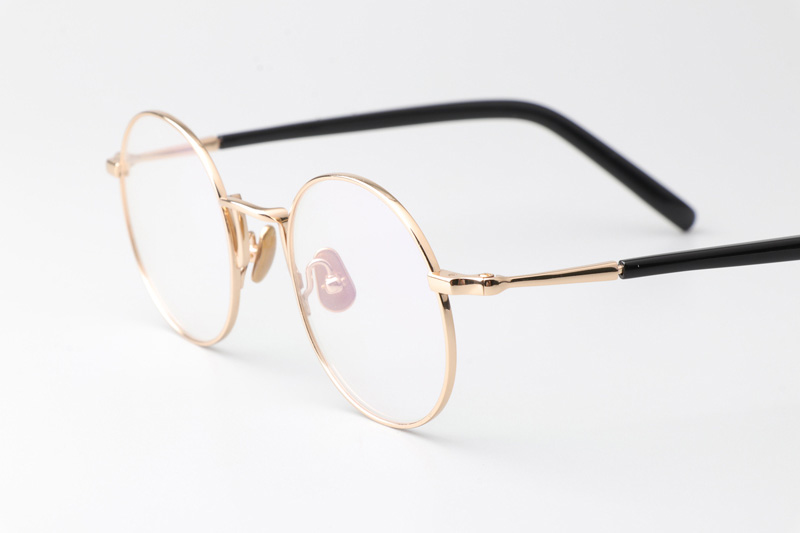 TH9068 Eyeglasses Gold Black