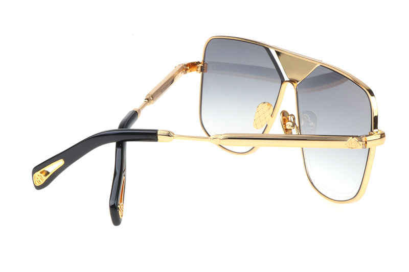 THE LINEART II Sunglasses In Gold Gradient Grey